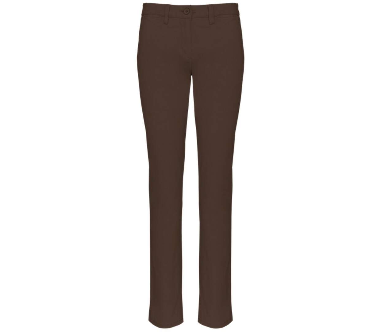 Pantalon chino - Femme - PAT741 - marron chocolat-1