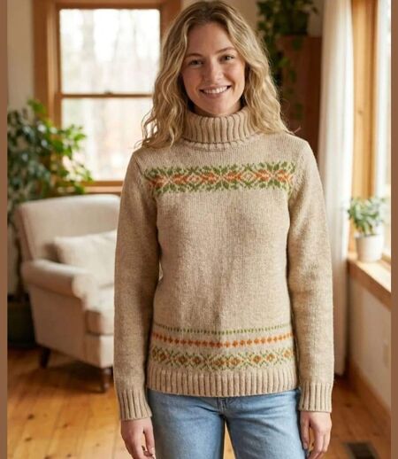Pull col roulé UF368C