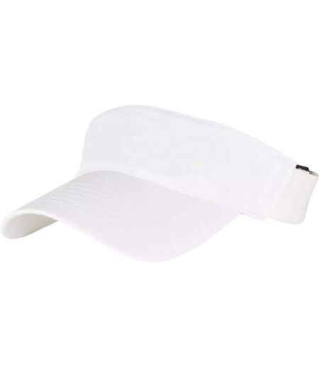 Performance Embroidered Visor Cap White Flexfit