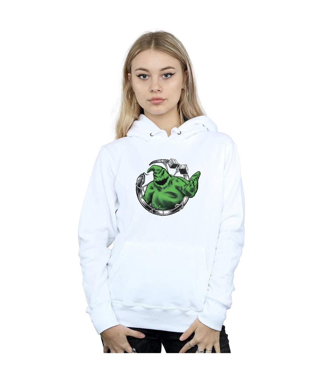Disney Sweat à capuche Nightmare Before Christmas Roll The Dice Femme/Femme (Blanc) - UTBI12272-2
