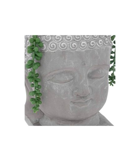 Plante Artificielle Déco Bouddha 30cm Gris