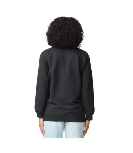 Unisex Adult Softstyle Midweight Quarter Zip Sweatshirt Black Gildan