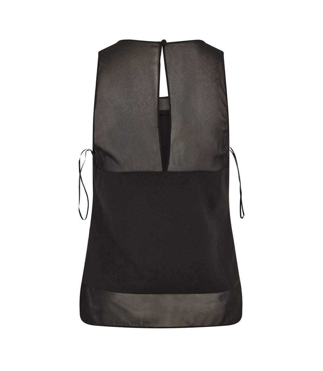 Haut Sans Manches Motif/style Panneau Femme Noir Ted Baker-2