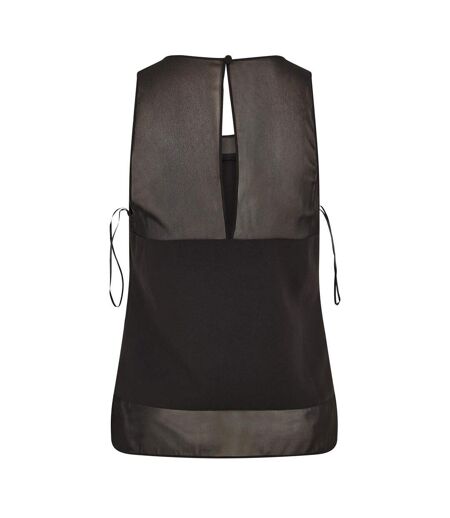 Haut Sans Manches Motif/style Panneau Femme Noir Ted Baker