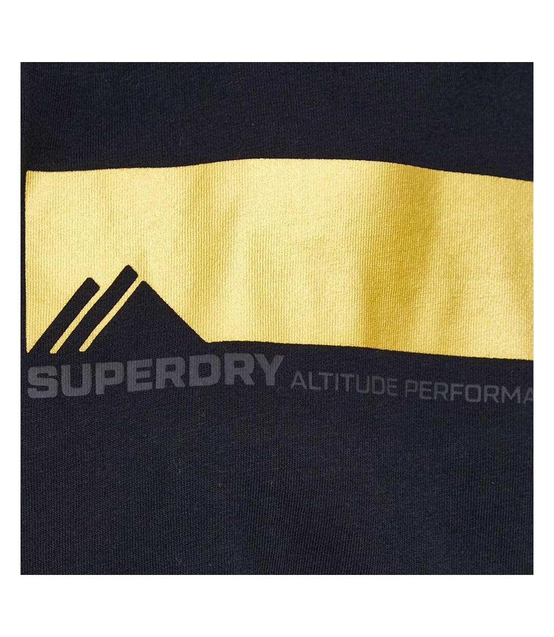 T-shirt Manches Longues Noir/Doré Femme Superdry Mountain - 34-3