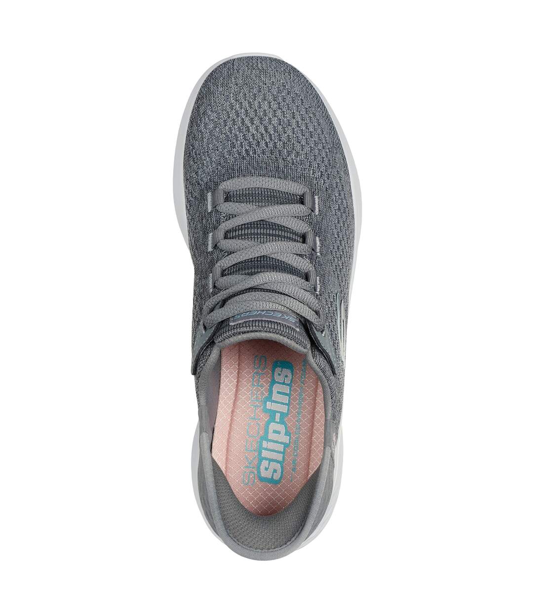 Womens/ladies Skech-lite Pro Natural Trainers Grey Skechers-4