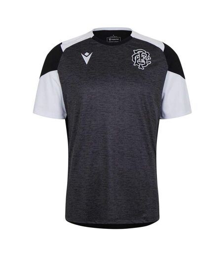 T-shirt Entraînement Barbarians 24/25 Homme Noir Blanc Macron