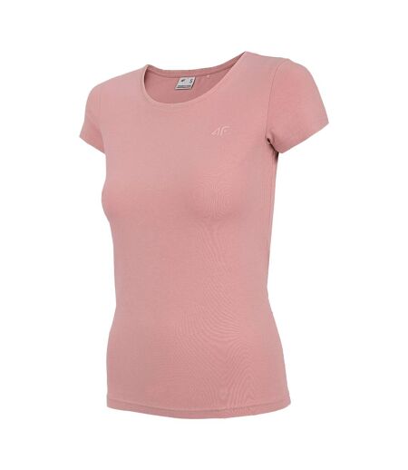 T-shirt Motif/style Uni Femme Rose Clair 4F