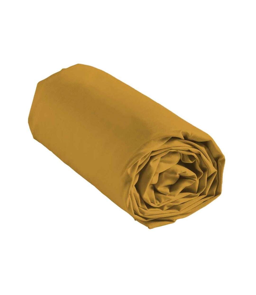 Drap Housse en Coton Biolina 160x200cm Ocre-3