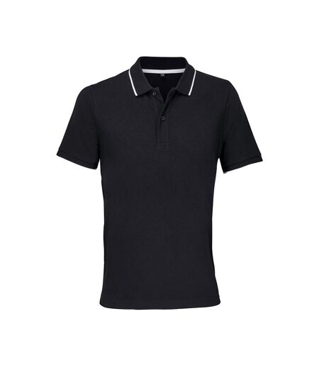 Polo Palermo Adulte Noir Blanc SOLS