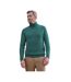 Mens Cashmere Polo Neck Jumper Dark Mint Marl WoolOvers-1