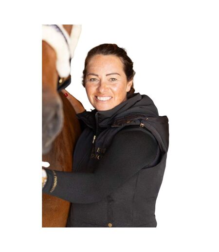 Gilet D´équitation Femme Noir Jaune Or Supreme Products