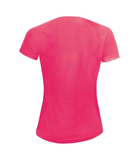 T-shirt Sporty Femme Corail Néon SOLS