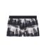 AUBADEMEN Boxer Homme Coton Modal BPLA Bleu Noir