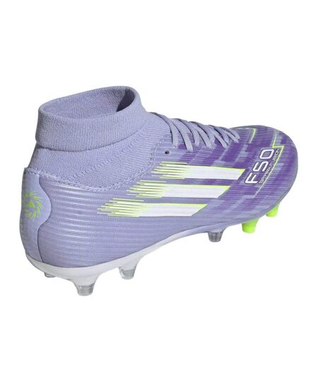Womens/ladies F50 Firm Ground Football Boots Purple Lemon Adidas