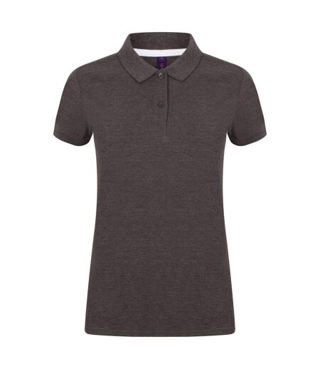 Henbury Womens/Ladies Micro-Fine Short Sleeve Polo Shirt (Steel Grey)