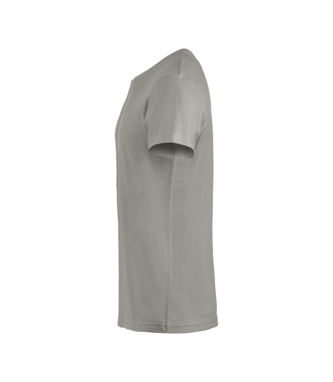 Mens Basic T-shirt Silver Clique-3