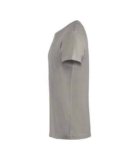 Mens Basic T-shirt Silver Clique