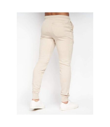 Ensemble Sweat À Capuche Et Pantalon De Jogging Emmon Homme Beige Gris Crosshatch