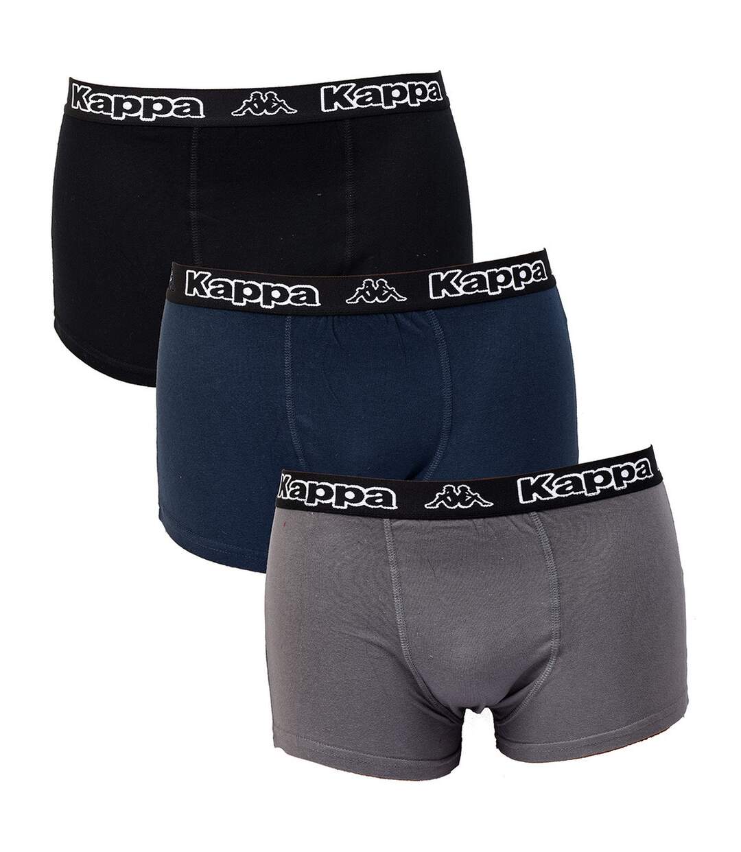 Boxer KAPPA pour Homme Qualité et Confort -Assortiment modèles photos selon arrivages- Pack de 3 Boxers 100% Coton-1