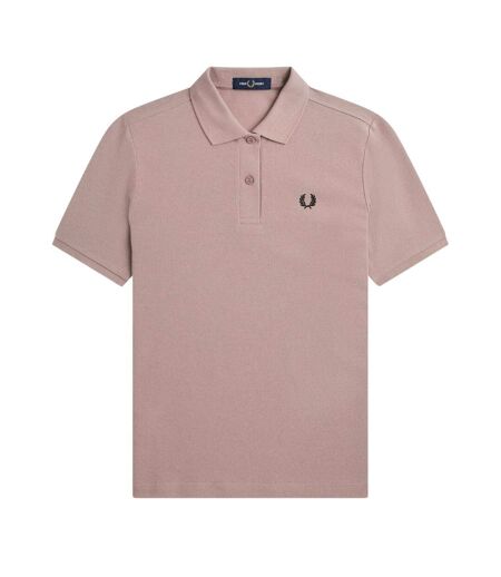 Polo Motif/style Logo Femme Rose Foncé Fred Perry