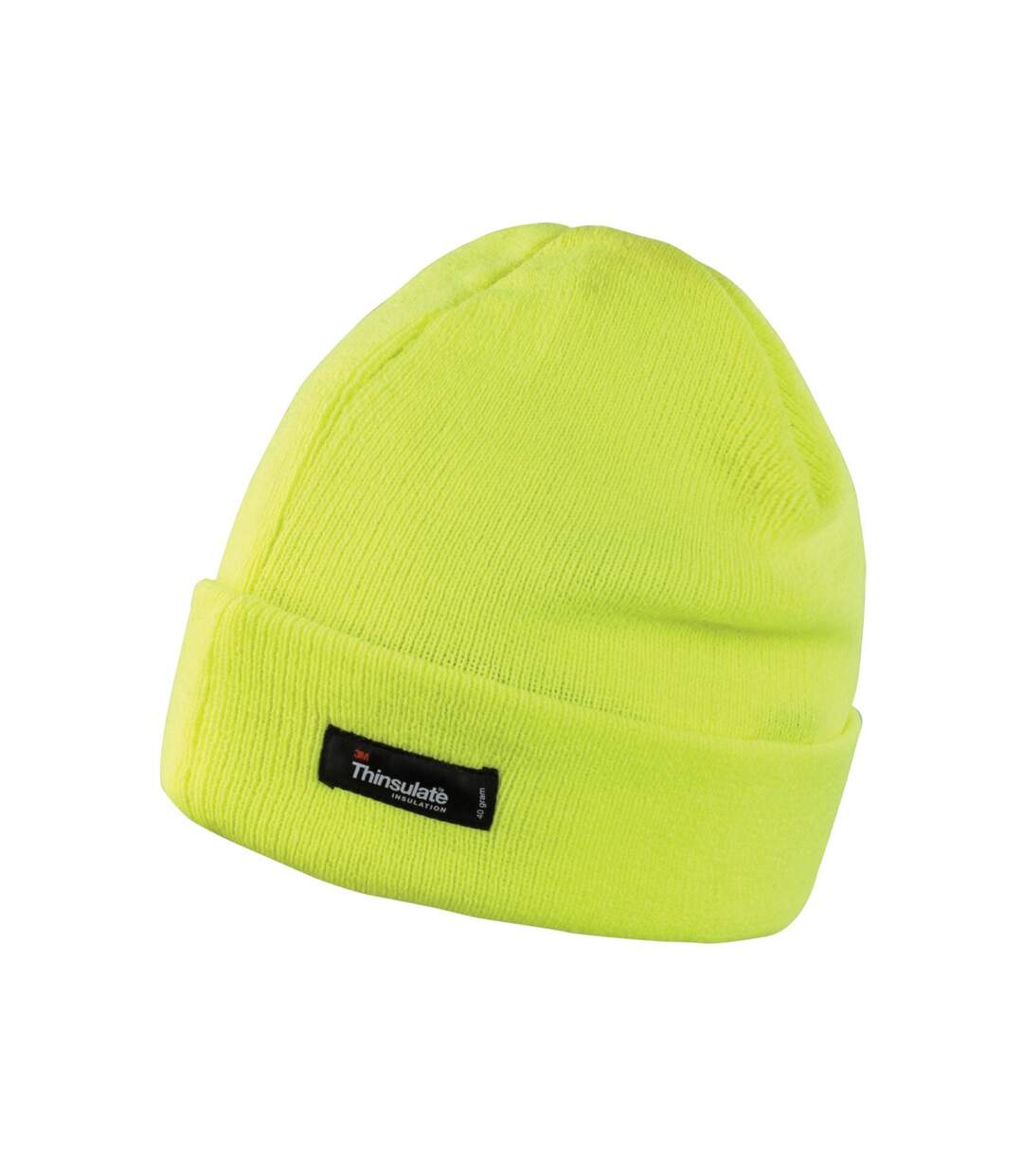 Bonnet tricoté thinsulate 3m 40g adulte unisexe jaune fluo Result