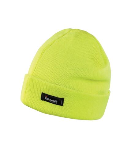Result Unisex Lightweight Thermal Winter Thinsulate Hat (3M 40g) (Pack of 2) (Fluoresent Yellow) - UTBC4154