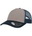 Casquette trucker rapper gris / bleu marine Atlantis