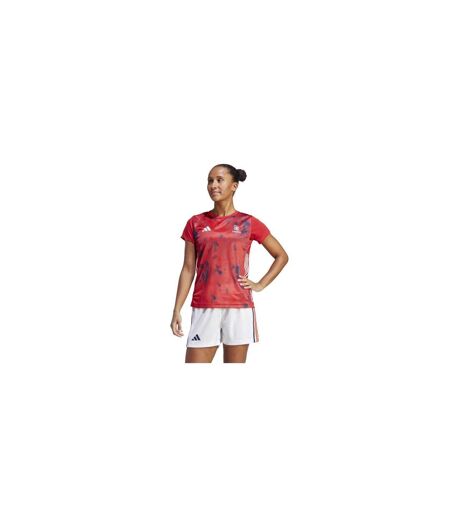 Maillot Motif/style France Femme Rouge Adidas