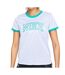 T-shirt Bleu Femme Nike Swoosh - L