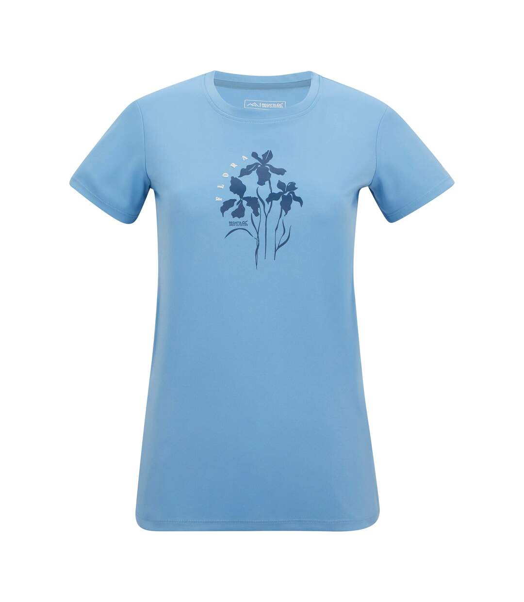 Womens/ladies Fingal T-shirt Washed Denim Regatta-2