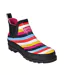 Great Outdoors Womens/ladies Harper Low Cut Wellington Boots Multicoloured Stripe Regatta-3