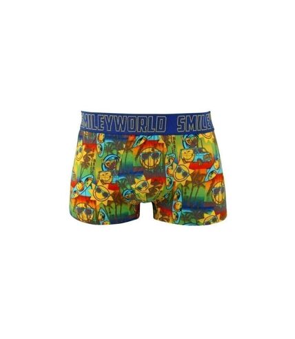 SMILEY WORLD Boxer Homme Coton COOL BEACH Multicolore