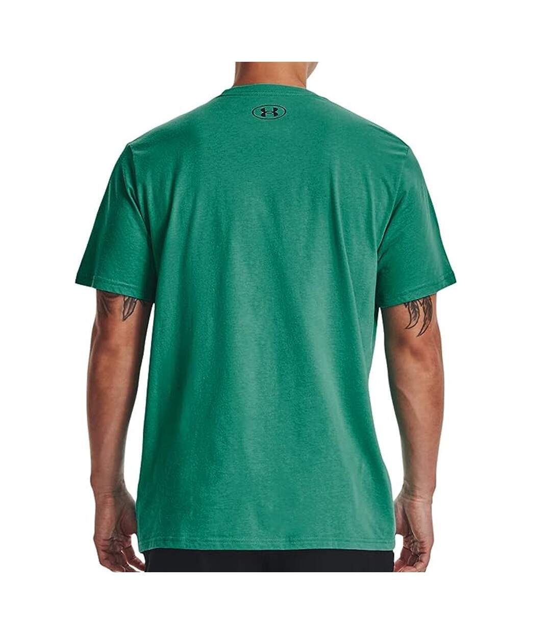 T-shirt Vert Homme Under Armour Left Chest-2