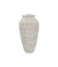 Vase Déco en Résine Stiky 44cm Or & Blanc-1