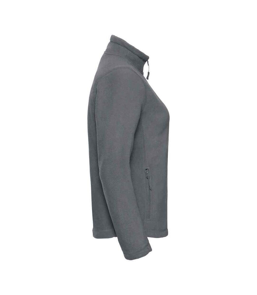 Womens/ladies outdoor fleece jacket convoy grey Russell