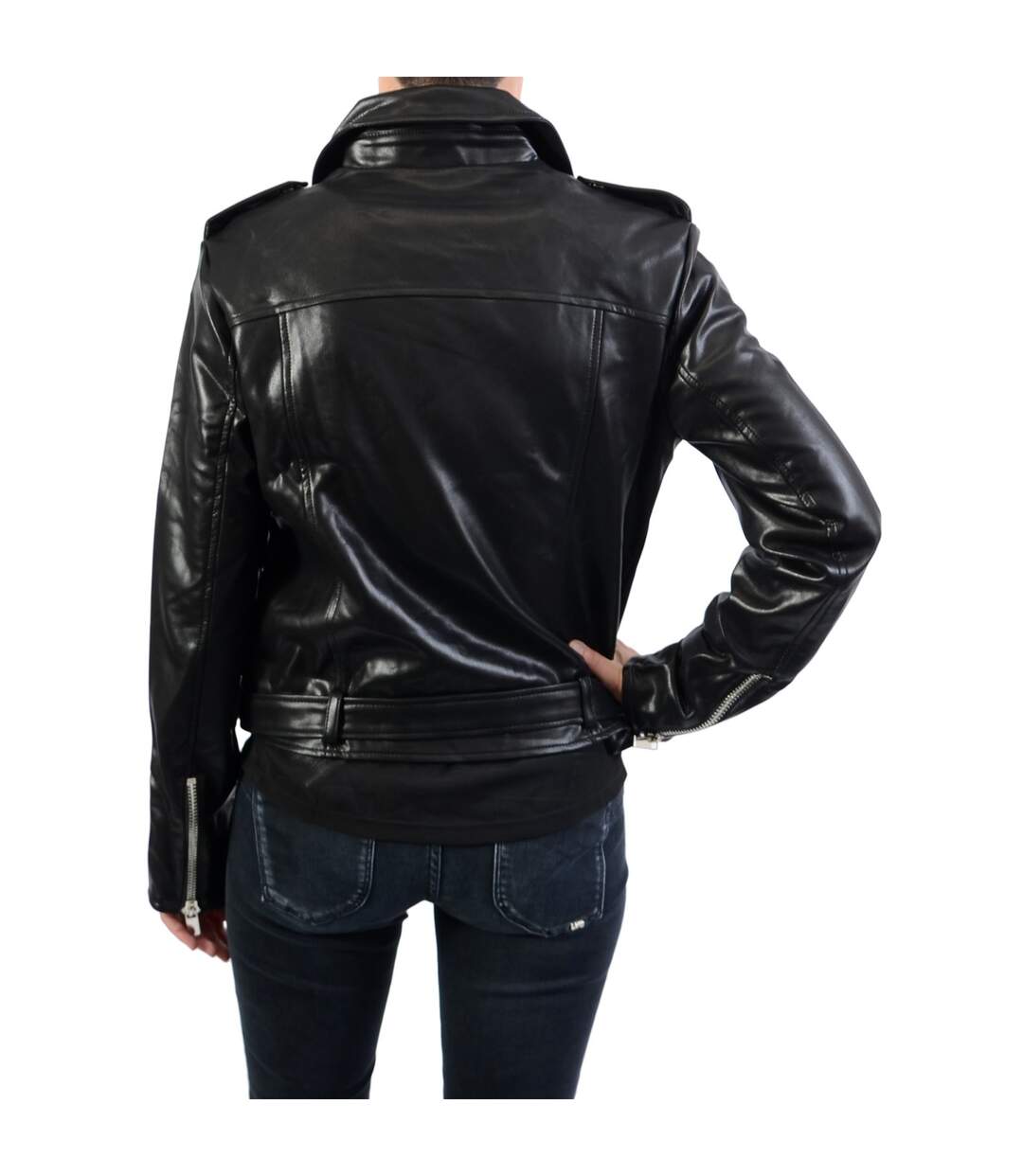 Veste NAKD Pu Leather Biker Jacket-3