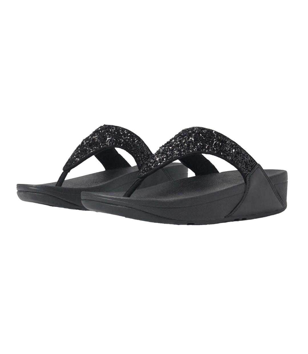 Sandales À Talons Compensés Lulu Summerfoil Femme Noir FitFlop-4