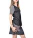 Jupe Noire Courte Femme - Style élégant et Confortable - Fermeture éclair et Poches Pratiques-3