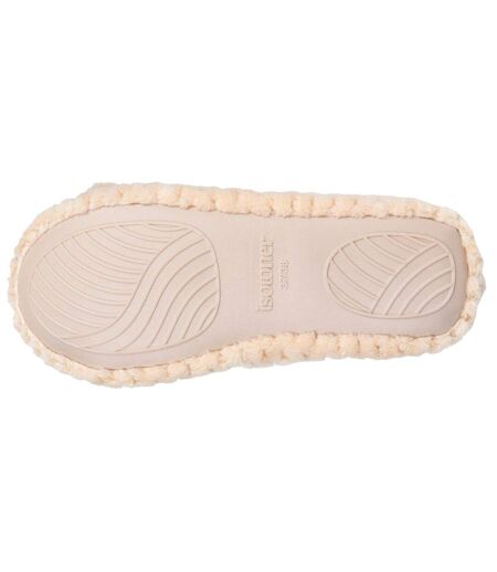 Isotoner Chaussons extra-light Ballerines femme micro éponge, semelle gomme antidérapante