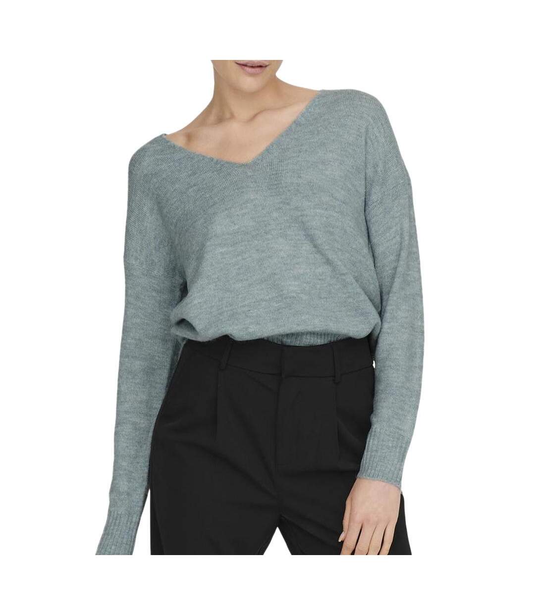 Pull bleu femme jdy elanora-1