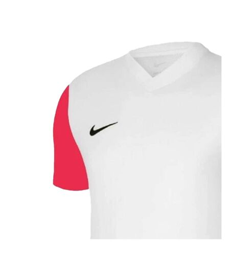 Mens Tiempo Premier Ii Dri-fit T-shirt White Red Nike