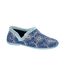 Chaussons Motif/style Fleur Sara Femme Bleu Sleepers-1