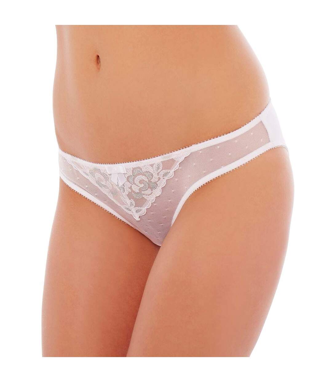 Culotte blanc/argent Décalcomanie-1