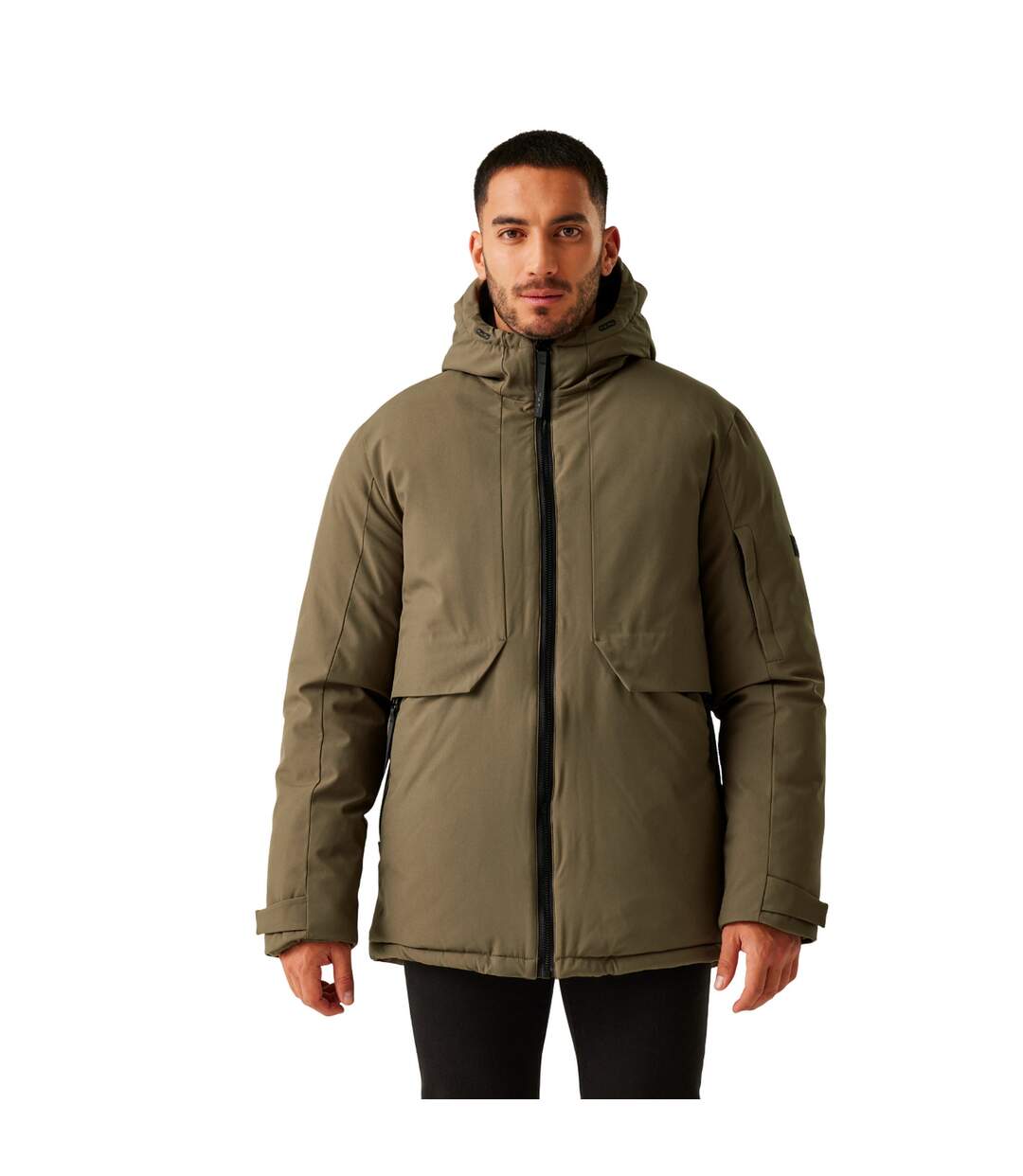 Mens Dallymoore Padded Jacket Crocodile Black Regatta-1