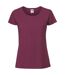 Fruit Of The Loom Womens/Ladies Fit Ringspun Premium Tshirt (Burgundy) - UTRW5975