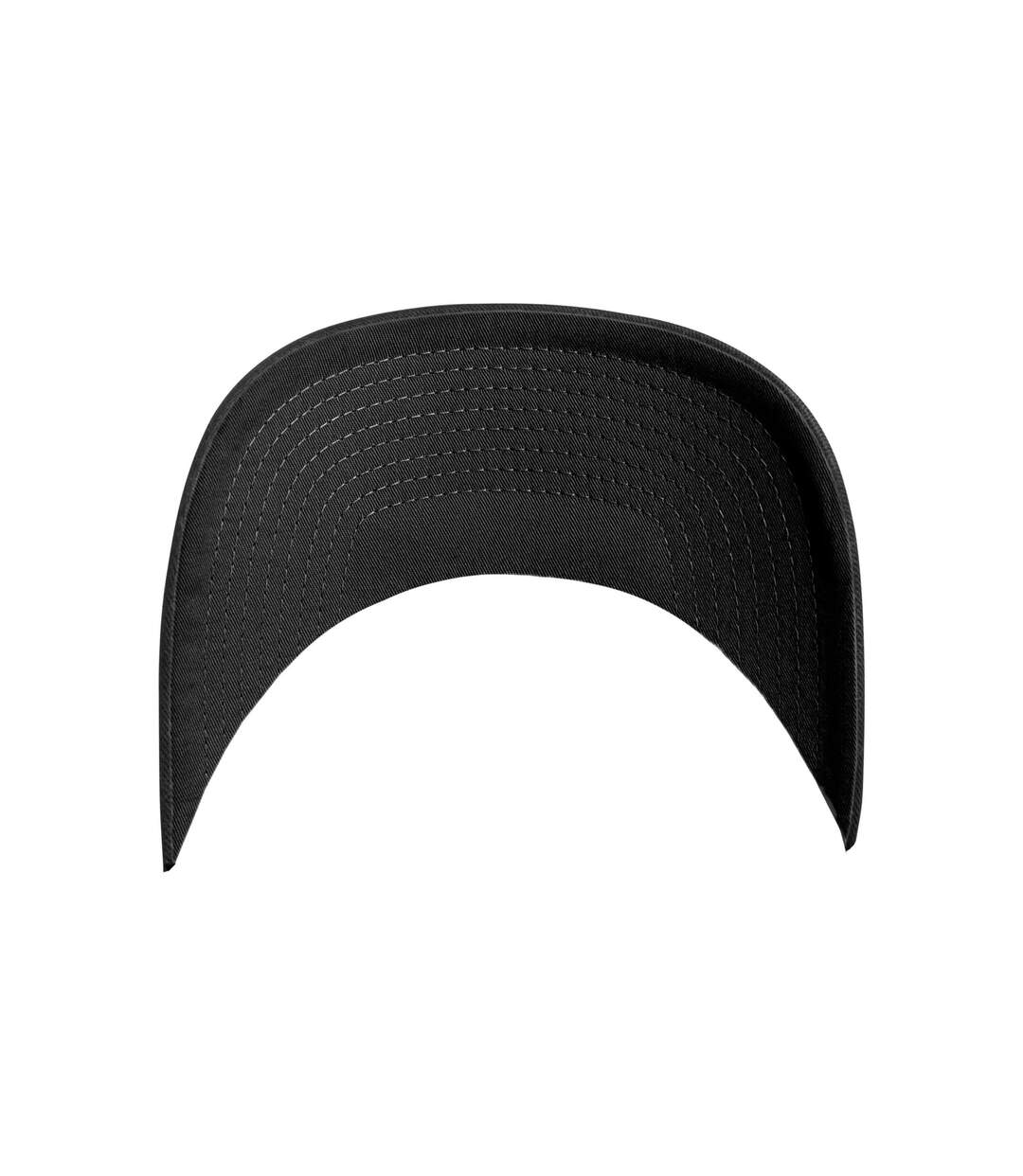 Unisex Adult Wooly Combed Baseball Cap Black Black Flexfit-4