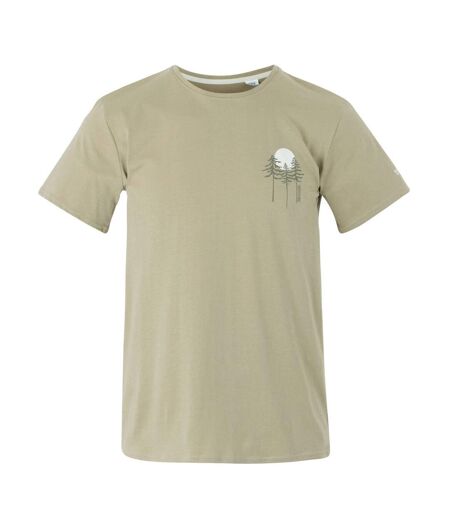 Mens breezed v pine tree t-shirt golden sand Regatta