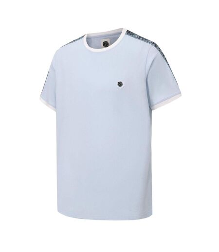 Mens Paisley Logo T-shirt Light Blue Pretty Green