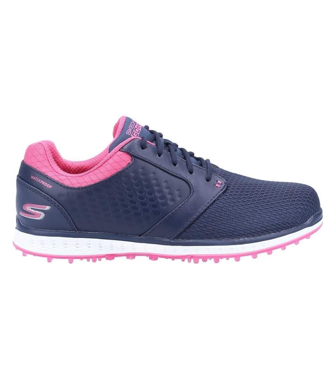 Skechers Womens/Ladies Elite 3 Grand Leather Sneakers (Navy/Pink) - UTFS7841